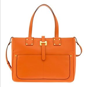 Henri Bendel Cortlandt Satchel Orange